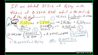 Chem 200A Lecture 102924 Concentration and Ch 8 [upl. by Eelyk]