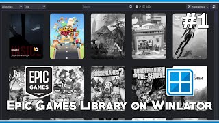 RUN Epic Games Library with Rare on Winlator 1 [upl. by Olwena]