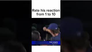 Rate his reaction baseball sports fyp fypage viralshorts [upl. by Yddor]