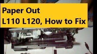 How to fix Paper Out or incorrect loading L110 L210 [upl. by Cykana]