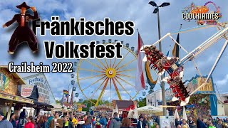 Fränkisches Volksfest Crailsheim 2022 Impressionen  Clip by CoolKirmes [upl. by Didier]