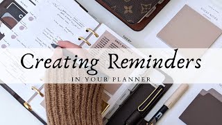 5 Ways to Create Reminders in Your Planner [upl. by Akamaozu]