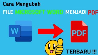 Cara mengubah file word menjadi pdf terbaru 2024 [upl. by Jacinta764]