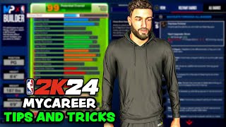 TOP My Career Tips amp Tricks In NBA 2K24 Tips For Beginners amp Experienced Players [upl. by Jaenicke]