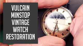 Vulcain Minstop Vintage Watch Restoration [upl. by Audri898]