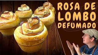 Rosa de Lombo Defumado  Um pão delicado e saboroso [upl. by Bonucci880]