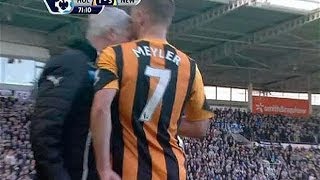 FIGHT Alan Pardew HEADBUTT HULL CITY 14 NEW CASTLE WTF [upl. by Enomys747]