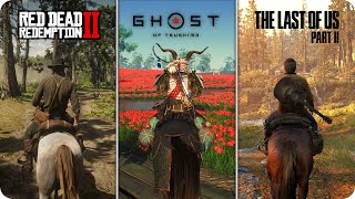 Horse Riding Ranked In 10 Different Games [upl. by Rikki650]