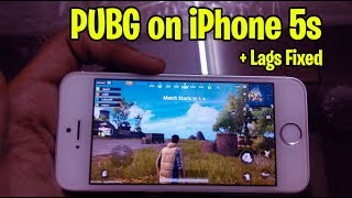 PUBG on iPhone 5s  Lags Fixed [upl. by Curkell290]