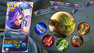 EXP LANE BENEDETTA COUNTER PICK FOR ALL FIGHTER  MOBILE LEGENDS TOP GLOBAL BEST BUILD [upl. by Ruddy]