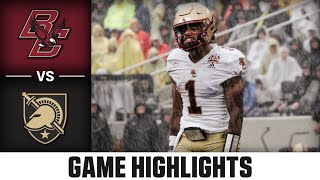 Boston College vs Army Football Highlights  2023 ACC Football [upl. by Aiclid322]