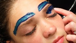 How To Wax Eyebrows  Youtube Tutorial  Cirepil Blue Wax [upl. by Borrell]