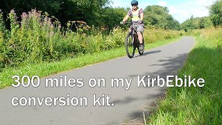 300 miles later with my KirbEbike Ebike Conversion Kit 500w750w 48v 16Ah Battery [upl. by Ahsilek433]