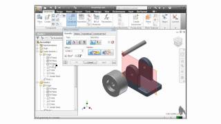 Autodesk Inventor Training Tutorial  Assembly Mate Constraint [upl. by Goles819]