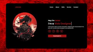 Create A Portfolio Website Using HTML and CSS Only  Portfolio Website [upl. by Emie567]