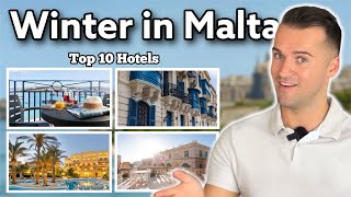 Top 10 Winter Hotels in Malta [upl. by Nosidam]