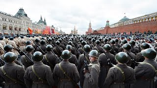 Russian Military Parade 1945 Remastered The First Victory Parade on Red Square English T [upl. by Hollenbeck]