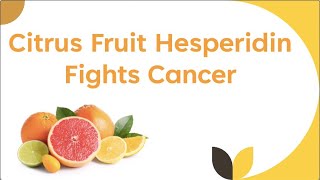 Citrus Fruit Hesperidin Fights Cancer [upl. by Fransen]