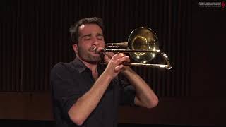 Boaz Pfeffer  Wagenseil Concerto for Alto Trombone Adagio [upl. by Ailedua]