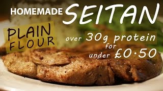 How To Make Seitan From NORMAL Flour  BEST VEGETARIAN VEGAN MEAT Recipe [upl. by Aiksas]