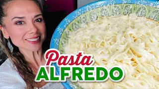 Pasta Alfredo receta ORIGINAL ITALIANA 3 ingredientesMarisolpink [upl. by Enidanreb692]