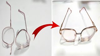 كيف يتم إصلاح النظارات الذهبية المكسورة بطريقة صحيحة ومضمونة لن تغيرها 2022How are glasses repaired [upl. by Aneeras305]