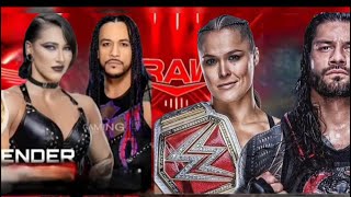 Wwe raw Rhea Ripley amp Damien Priest VS Ronda Rousey amp Roman Reigns Full Match Wwe Raw Today [upl. by Haelahk84]