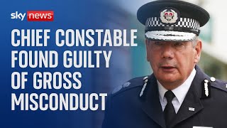 Nick Adderley Chief constable of Northamptonshire Police found guilty of gross misconduct [upl. by Hasin]