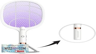 Electric Fly Swatter Racket Rechargeable Fly Zapper 4000 Volt Exclusive 2in1 Review [upl. by Annaihr]