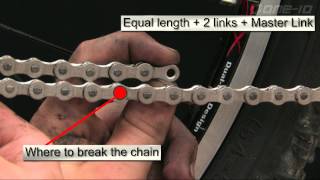 Measuring and Installing a Mountain Bike Chain [upl. by Aibonez362]