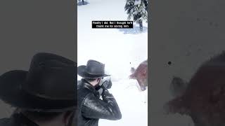 RDR2  I Killed The Bear And Saved This Hunter In RDR2 shorts [upl. by Trude]