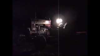 Discing at night with the Farmall 656 Diesel [upl. by Rutter]