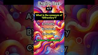 English Synonym Quiz Short english synonyms puzzle quiz antonyms englishspeaking viralvideo [upl. by Alvan]