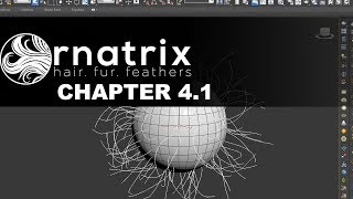 Ornatrix3ds max Episode 41 First part review of Ox Hair from Guides modifier [upl. by Arther]