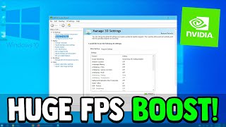 The BEST NVIDIA Control Panel Settings For Gaming BOOST FPS [upl. by Adniled761]