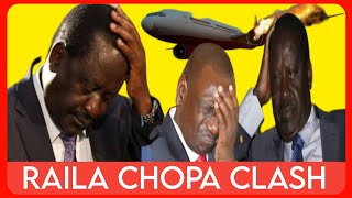 SEE RAILA ODINGA FINALLY TRAPPED IN CHOPPER WHILE FLYING TO LESOTHO FOR AU MEETING [upl. by Thgiled968]