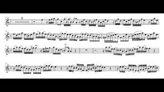 Marcellos Concerto in d minor I  Andante Play Along B♭ Sheet music [upl. by Hooker]