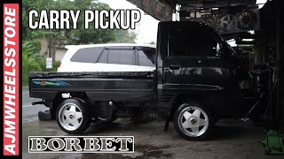 MODIFIKASI PICKUP CARRY VELG BORBET TYPEA  AJMHEELSSTORE [upl. by Aran]