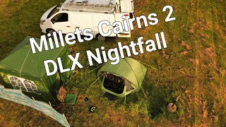 Millets Eurohike Cairns 2 DLX Nightfall Tent eurohike camping [upl. by Allene18]