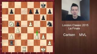 Maxime VachierLagrave en Finale du London Classic 2015 contre Magnus Carlsen [upl. by Keel508]