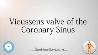 Vieussens valve of the Coronary Sinus Anatomy Named After People 🔊 [upl. by Cob]