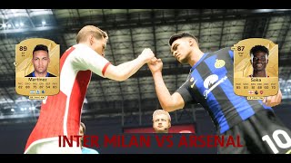 INTER MILAN VS ARSENAL PENALTIES UCL EAFC24 GAMEPLAY [upl. by Ettenajna]