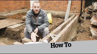 How to Start Building Walls How to Build an Extension 3 [upl. by Tavi]