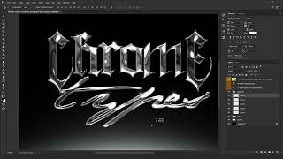 Metallic Chrome Text Effect  Logo Style [upl. by Deevan]