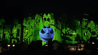 FULL Halloween Screams with Fireworks  Disneyland Park at Its A Small World 2022 [upl. by Tobi506]