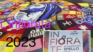 L’infiorata di Spello Umbria🇮🇹2023ウンブリアのスペッロ・花祭り・インフィオラータ [upl. by Maura]