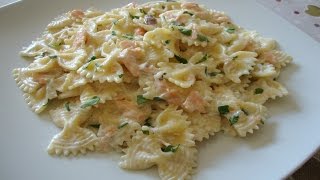 Farfalle al Salmone e Panna [upl. by Kellen776]