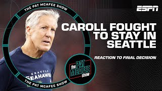 Pete Caroll FOUGHT to stay in Seattle 😤 Can the Seahawks find GREATNESS again  The Pat McAfee Show [upl. by Derril]