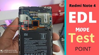 Redmi Note 4 edl point Test point flashing mode [upl. by Quirk]