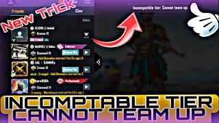 How to fix Incompatible tier cannot team up BgmiPubg error newupdate incompatible gaming tech [upl. by Eikciv]